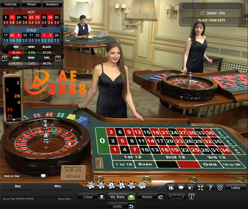 trò chơi Roulette tại ae3888