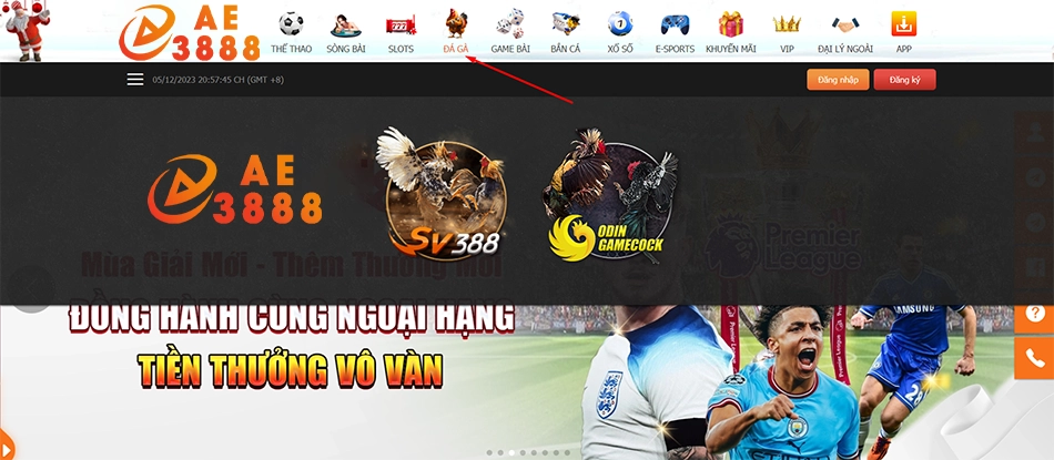 các bước Hướng dẫn cách tham gia chơi đá gà AE3888