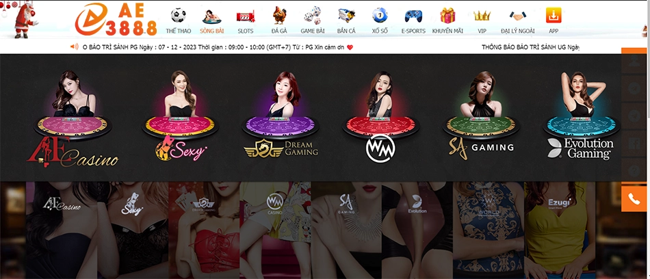 những Lý do nên chọn trải nghiệm live casino AE3888
